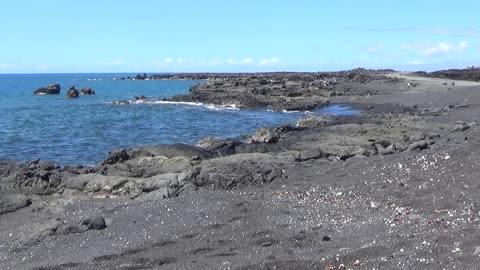 Kailua-Kona, HI — Makole'a Black Sand Beach
