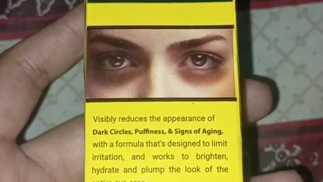 Saeed ghani dark circles eye cream review