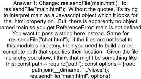 Node JS ressendFile not working