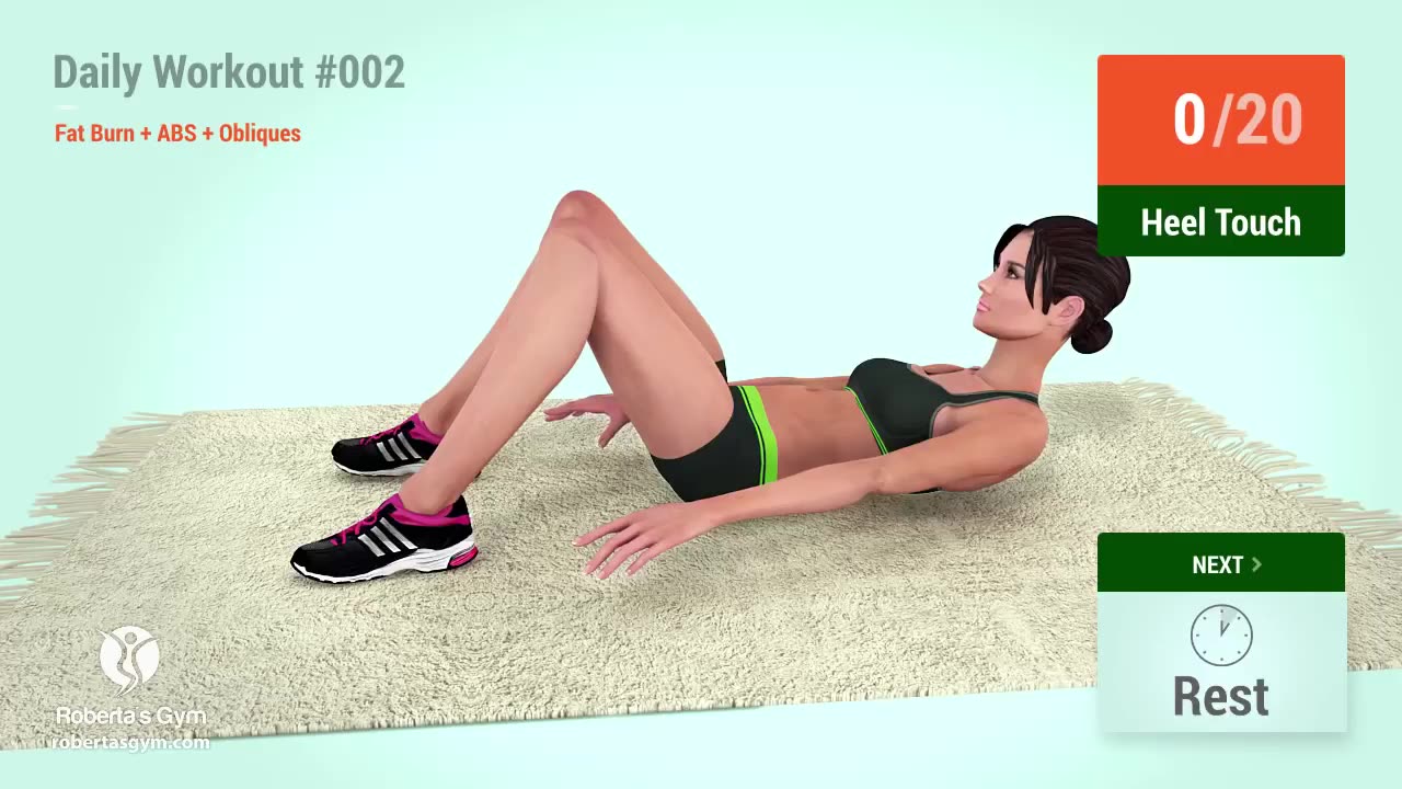 Daily Workout Routine #02: Effective ABS+Obliques+Cardio