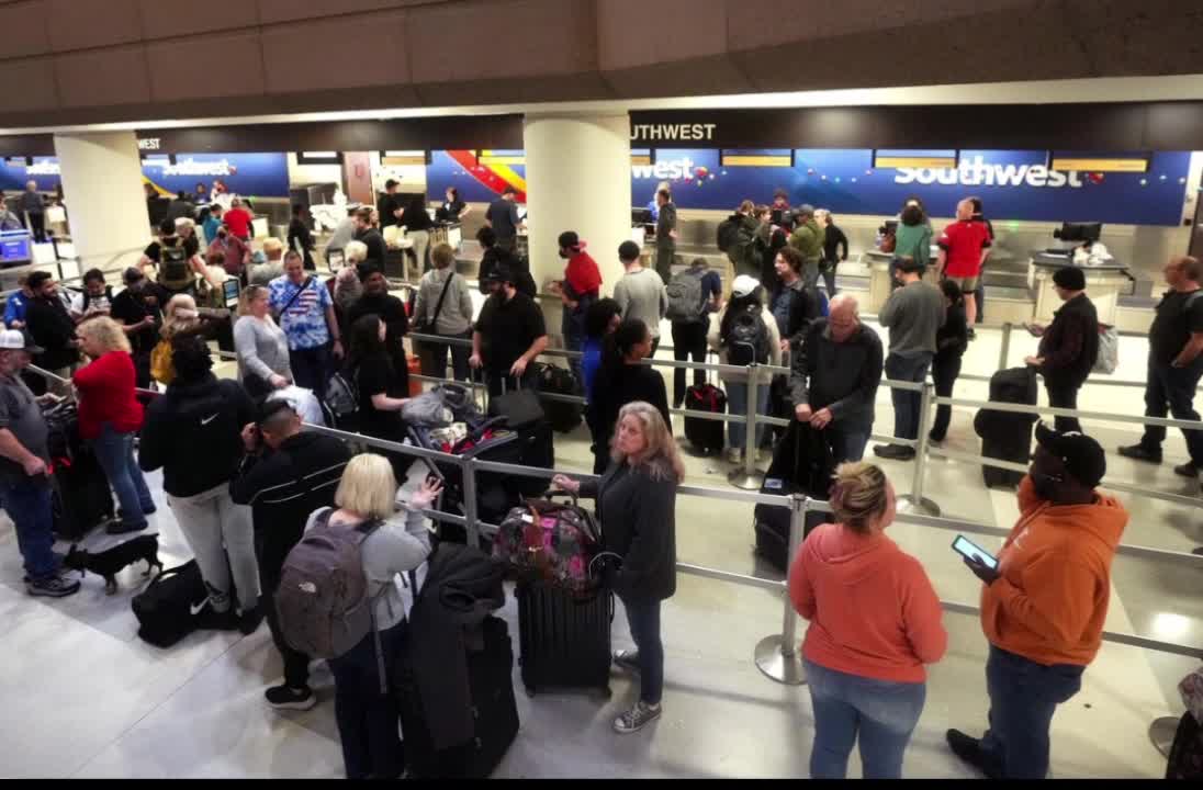 Southwest Airlines Co (LUV.N) on Tuesday led U.S. airline cancellations again