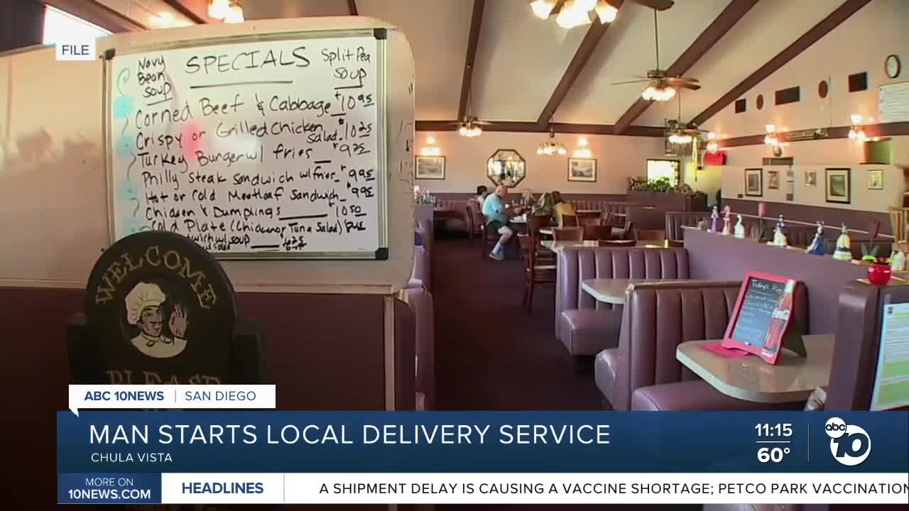 South Bay man starts Bagged n' Brought food delivery service