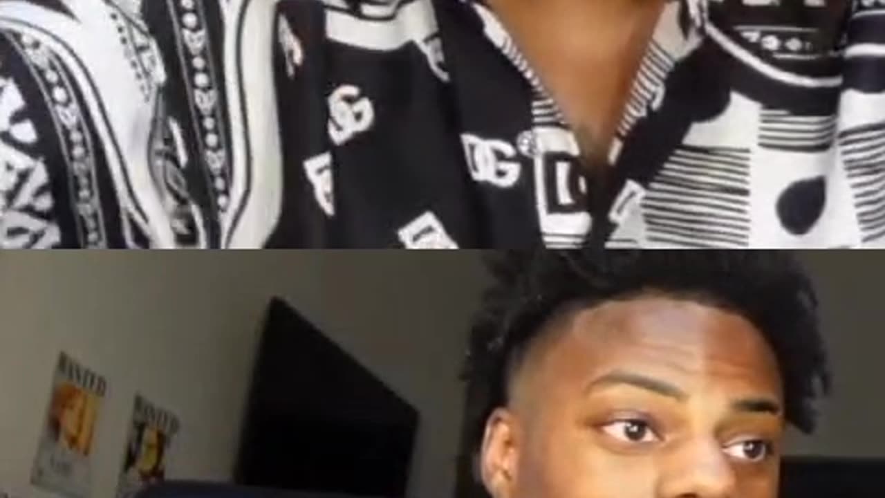 KSI reveals his big forehead in a livestream with ishowspeed