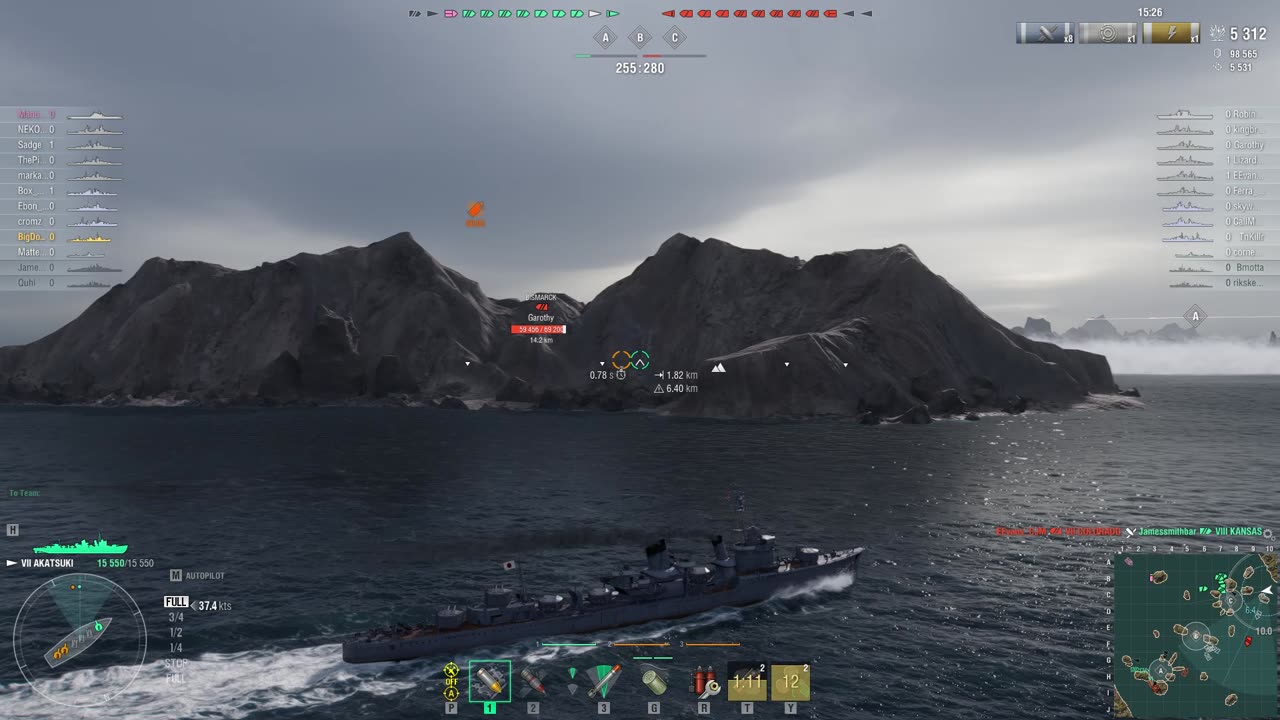 World of Warships VII Akatsuki