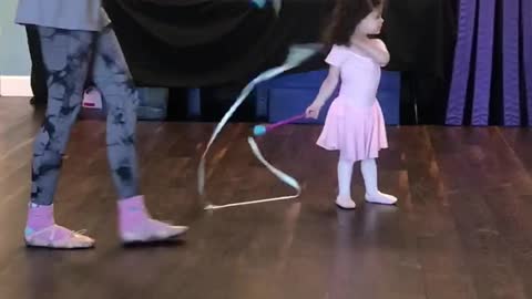 Back at ballet class