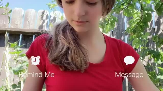 teen girl passes love to us.