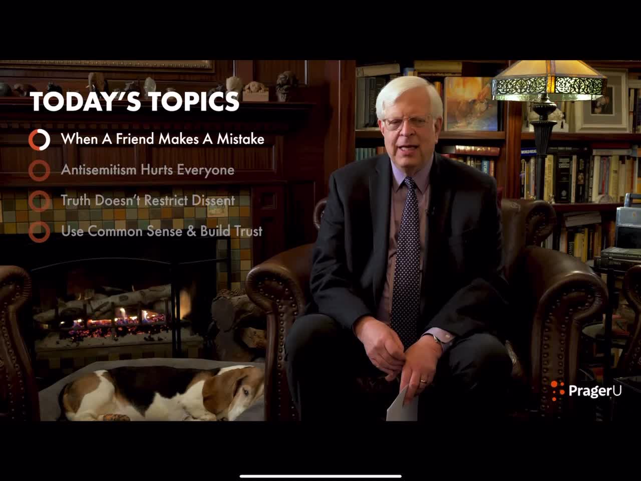 Dennis Prager Fireside Chat 262 When a friend makes a mistake both should remain Subscribe PragerU👇