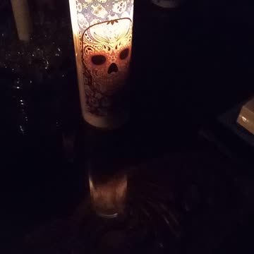 Spirit communicating thru candle
