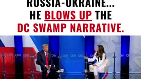 WOW - Trump Is Asked About Ukraine on CNN - He BLOWS UP The DC Swamp Narrative 🔥🔥