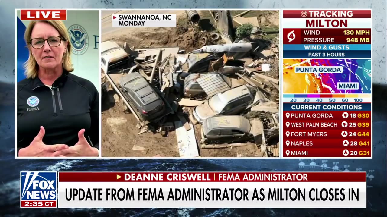 The Story w/ Martha MacCallum - Wednesday, October 9 Hurricane Milton, Israel-Hamas, FEMA