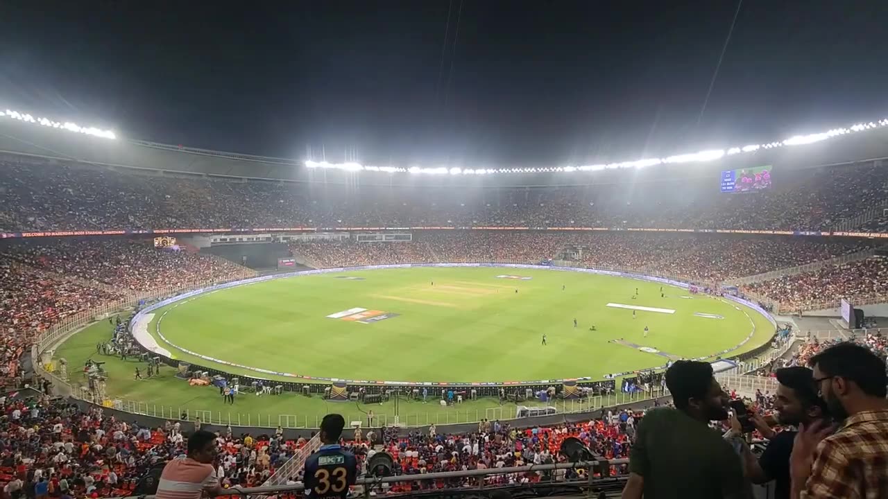 Narendra Modi Stadium light show Ahmedabad _ World's Largest Cricket Stadium