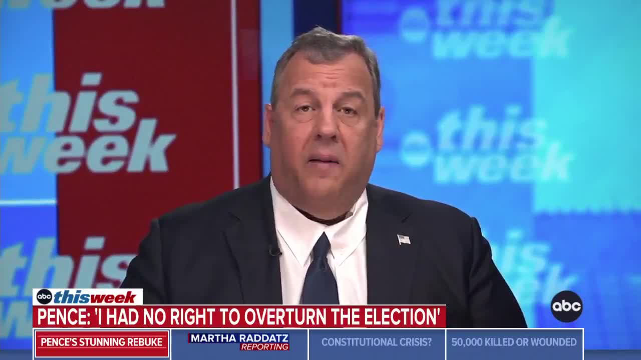 RINO Christie: Immature Trump Incited Jan 6 Riot