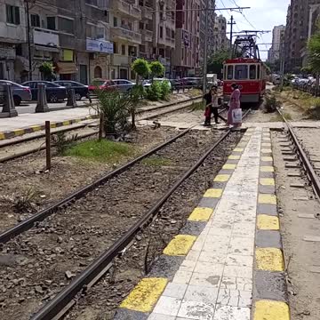 Old Tram in Alexandria (Egypt )