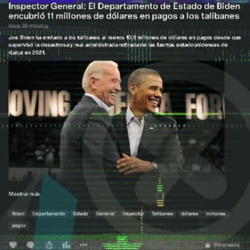 El Departamento de Estado de Biden encubrió 11 millones de dólares en pagos a los talibanes