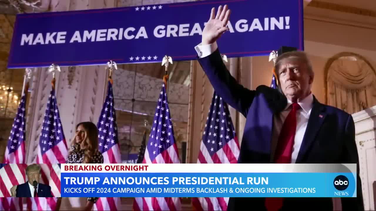 Donald Trump announces 2024 bid for White House l GMA