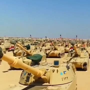 The Egyptian Military Running Full Scale Armored Combat Drills