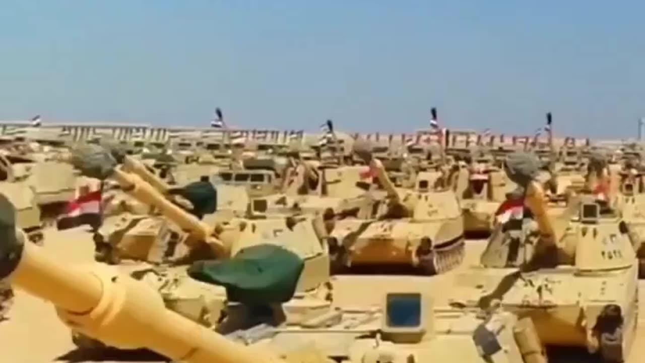 The Egyptian Military Running Full Scale Armored Combat Drills