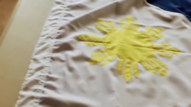 Philippine flag and the flag cotton one