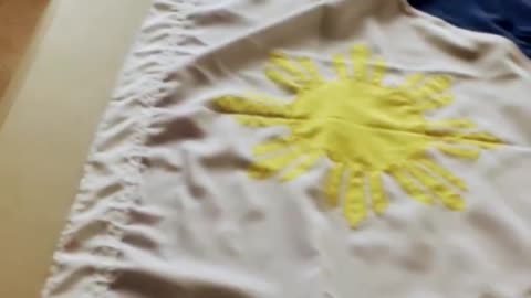 Philippine flag and the flag cotton one