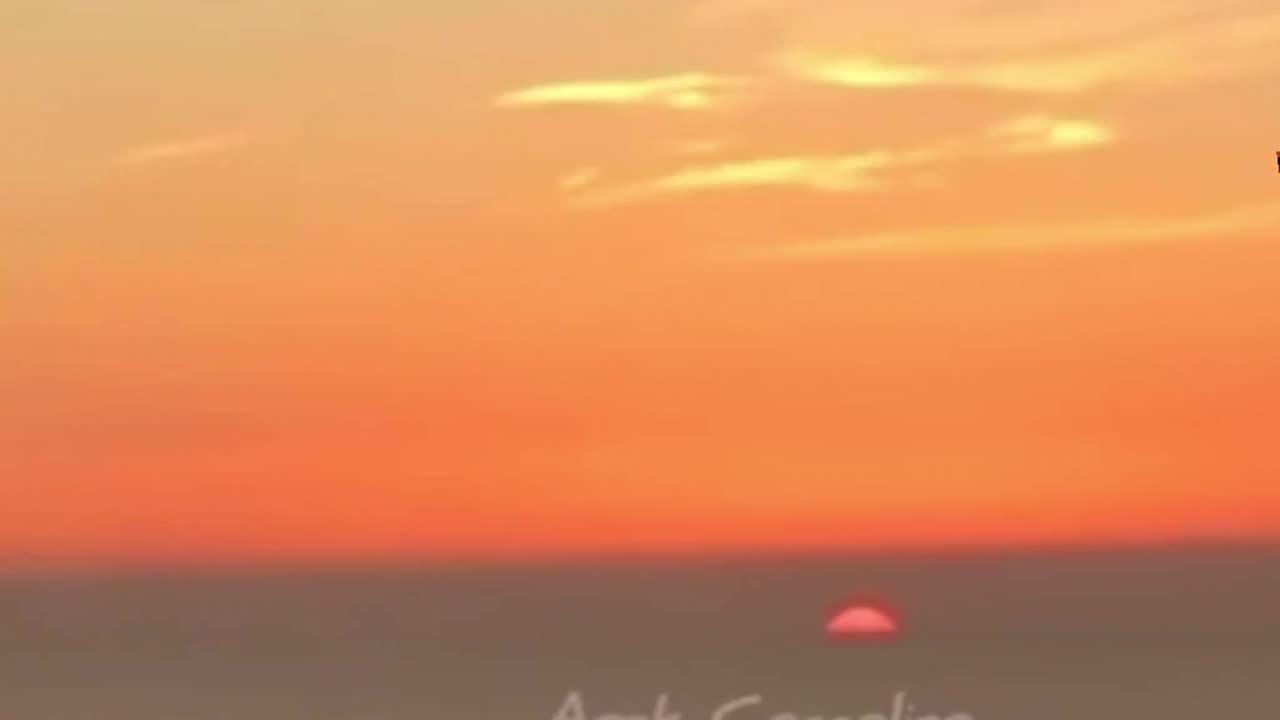 Optical illusion ( sun set )