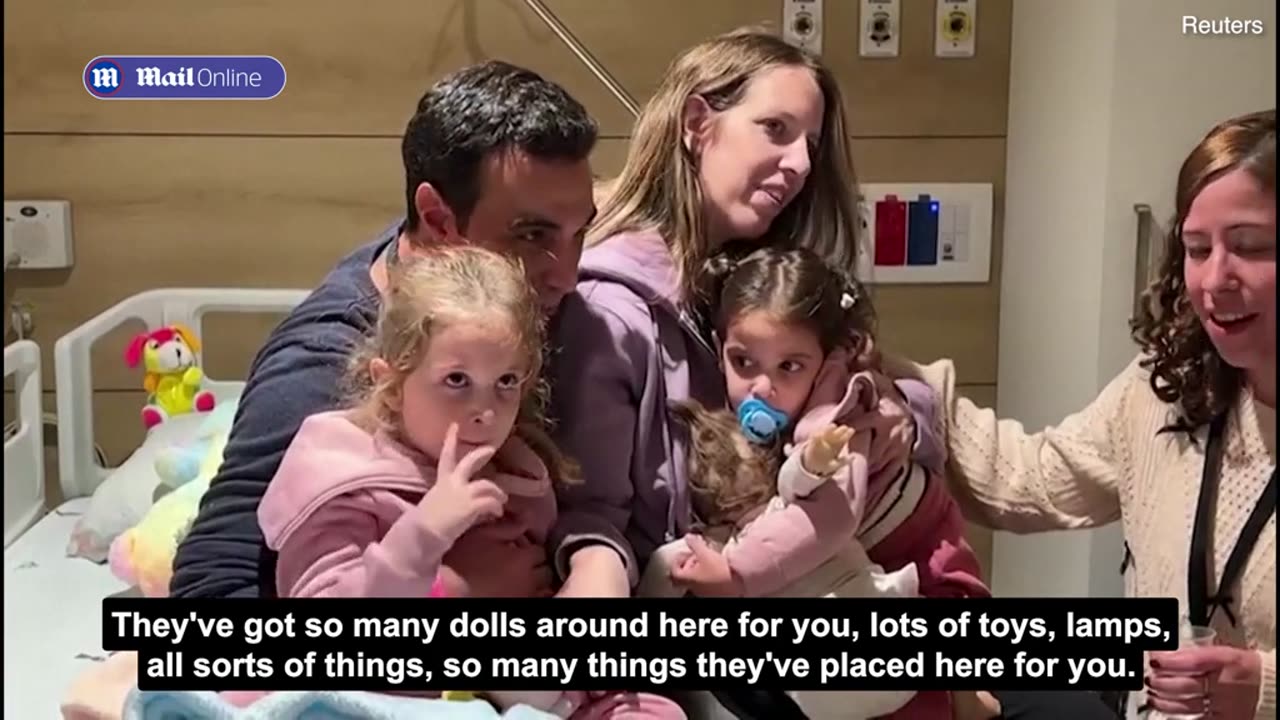Adorable 'dream come true' moment dad hugs four-year-old hostage