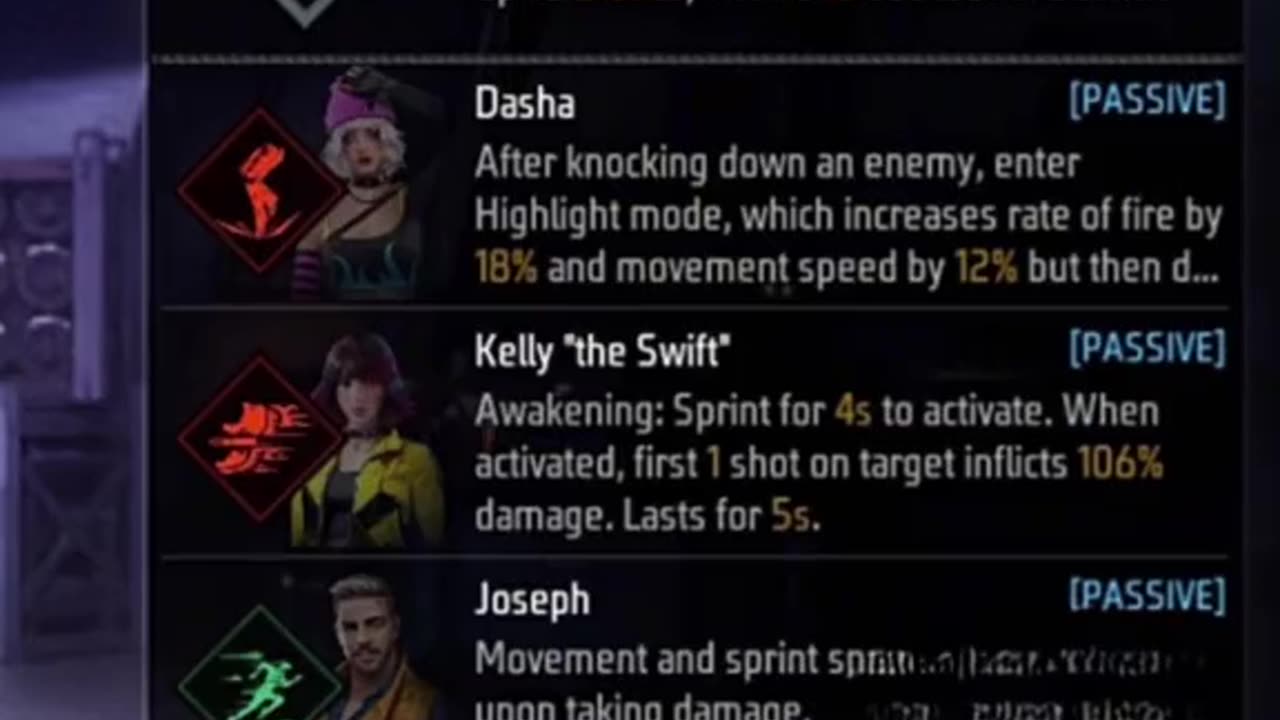 Free fire best skill combinations.🔥