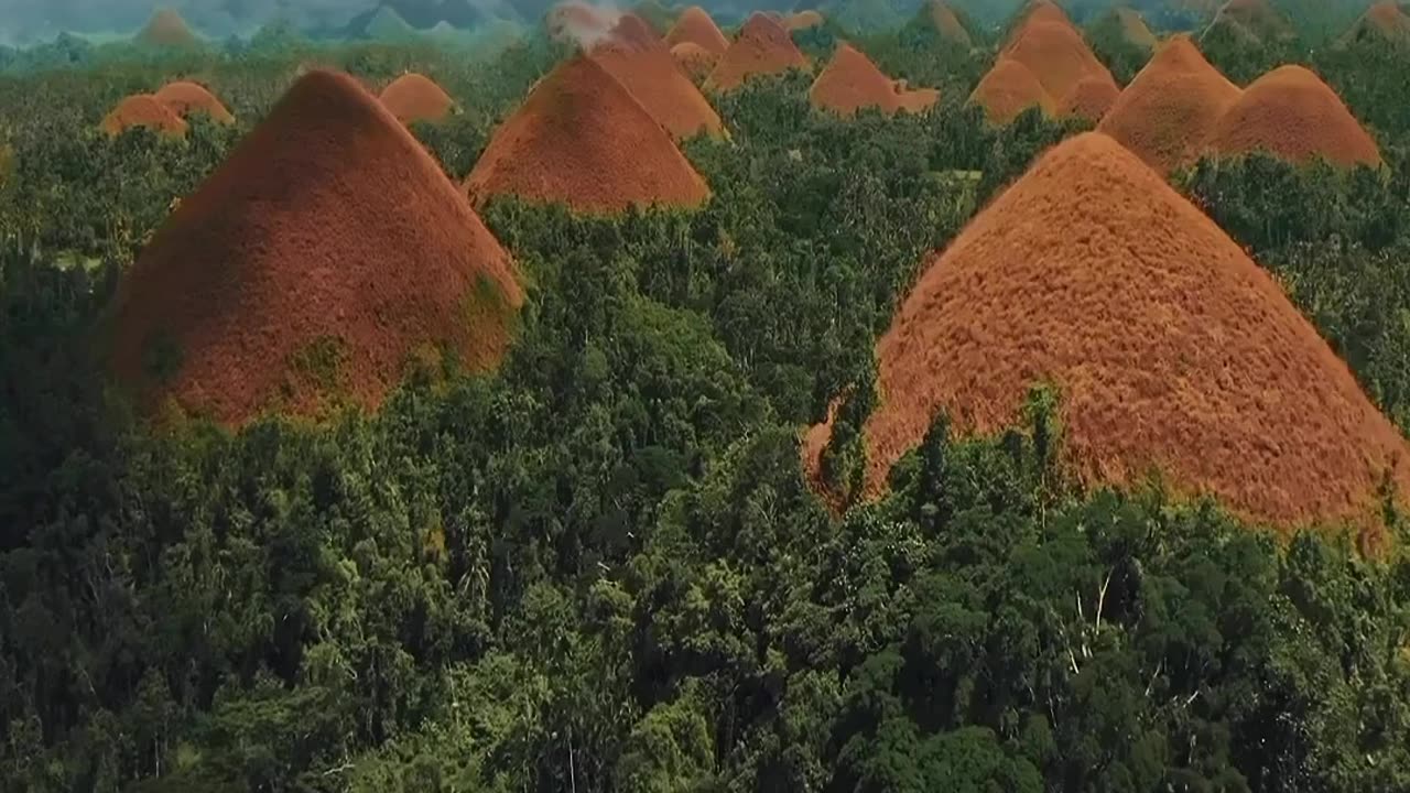 The Chocolate Hills are considered the hallmark of the Philippines.