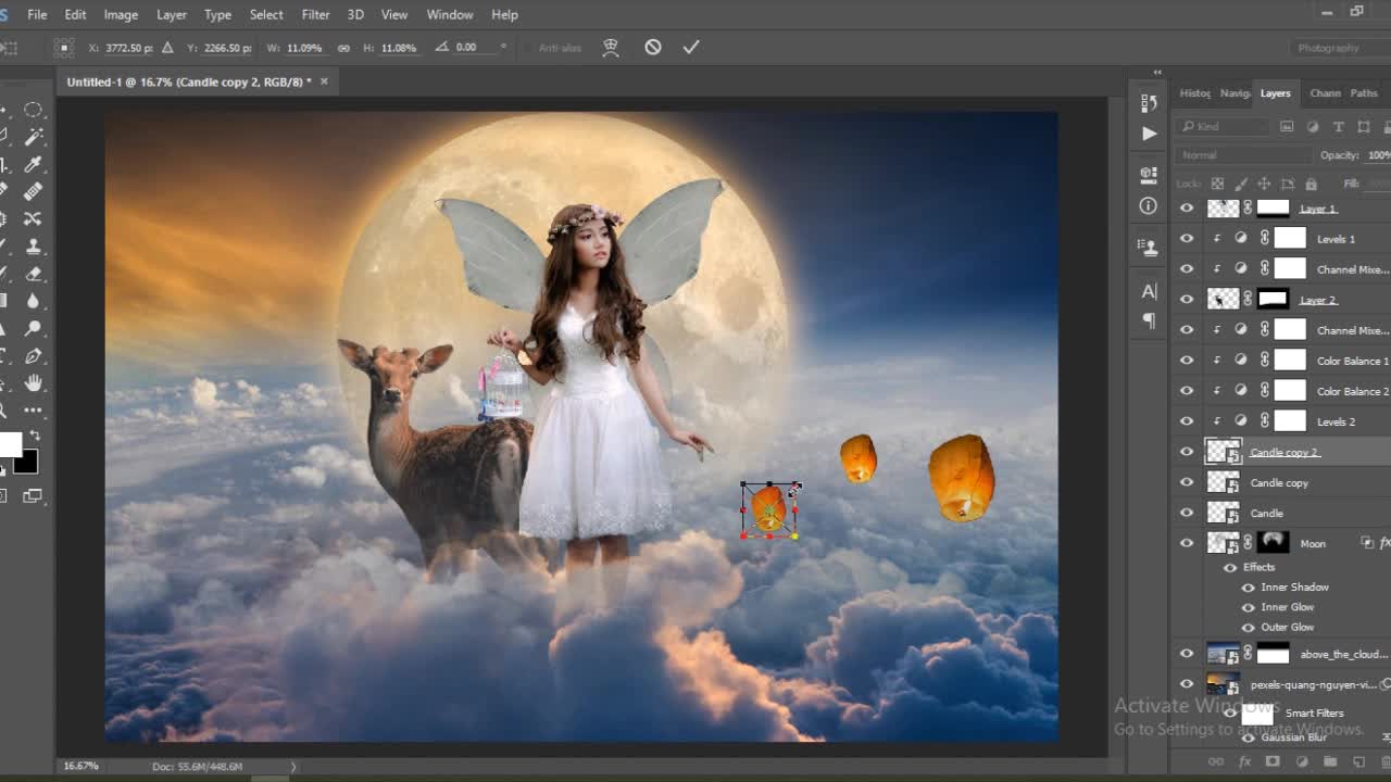 Dream Girl Photo Manipulation Photoshop