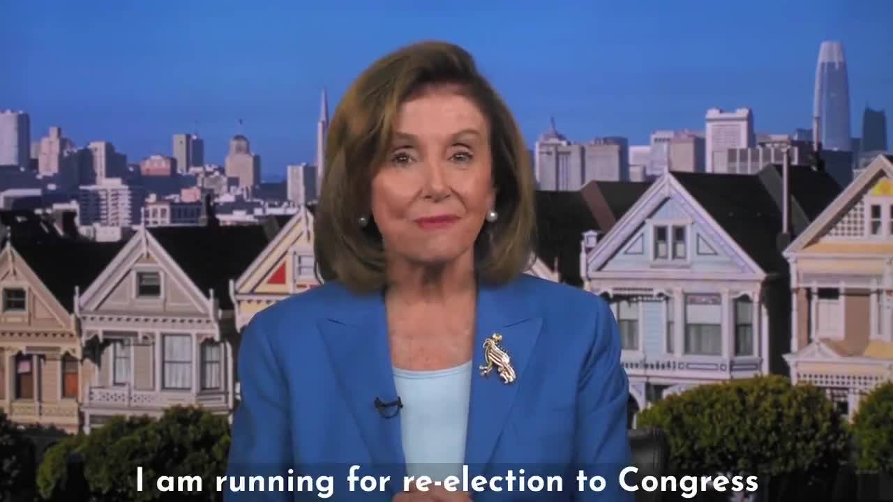 Nancy Pelosi announces re-run for Congress - January 25th, 2022