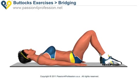 BEST Tone Buttocks exercise - Reduce Buttocks and thigs with Bridging exercise