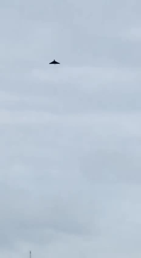 Geran-2 Drone Flies Over Sumy