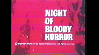 NIGHT OF BLOODY HORROR (1969) movie trailer