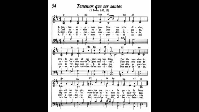 Tenemos que ser santos (Canción 54 de Canten Alabanzas a Jehová)