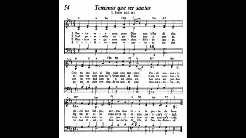 Tenemos que ser santos (Canción 54 de Canten Alabanzas a Jehová)