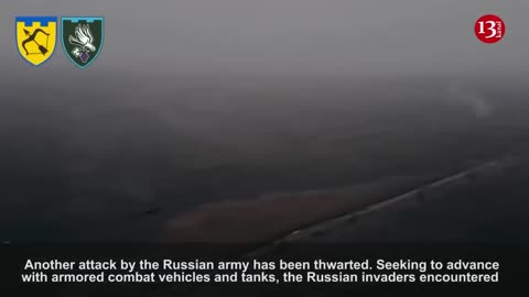 Large number of surrounded Russian equipment trying to retreat during attack