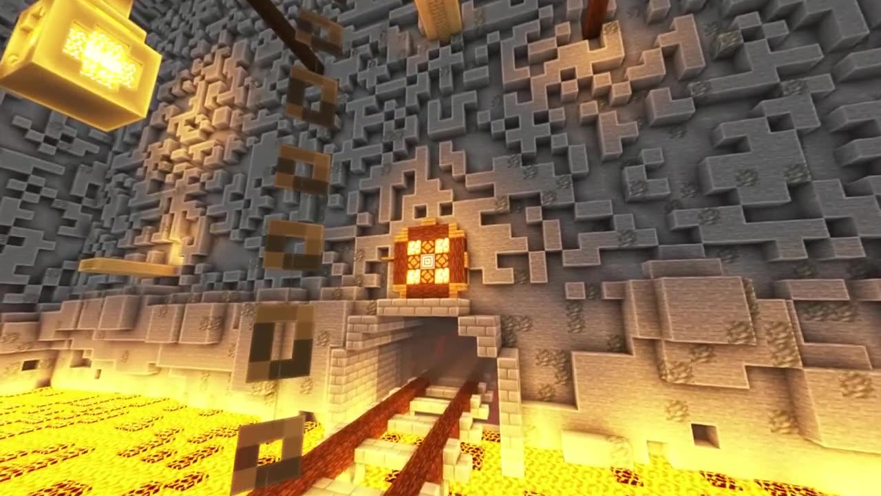 Minecraft parkour game play