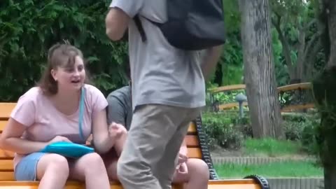 Tripping over nothing prank