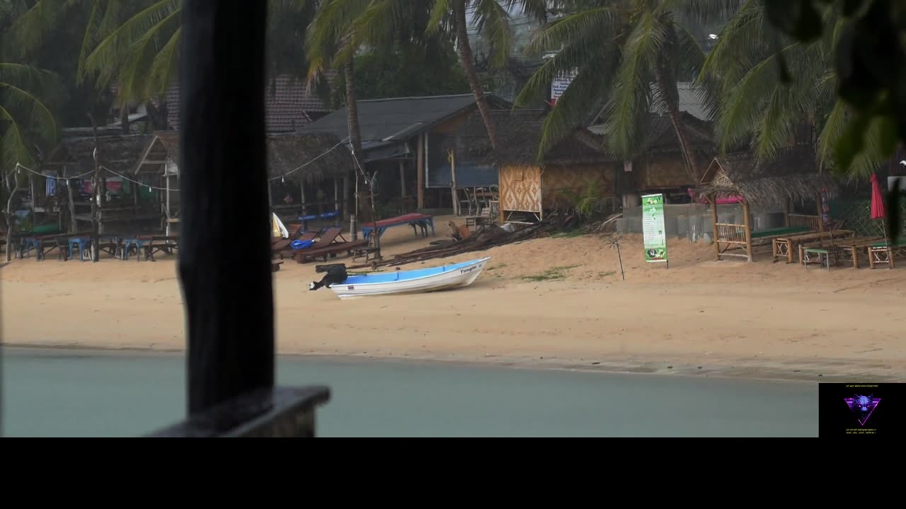 LOFI WOLF RAIN,THUNDER,.SLEEP & CALMING-THERAPY! 417HZ-4K TROPICAL BEACH