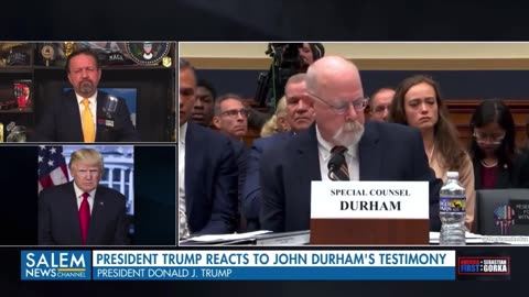 President Trump reacts to Durham’s testimony yesterday