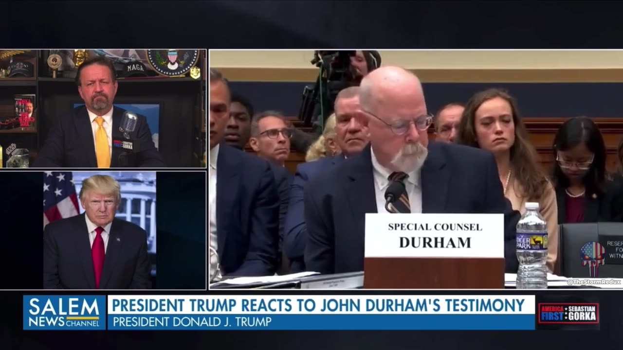 President Trump reacts to Durham’s testimony yesterday