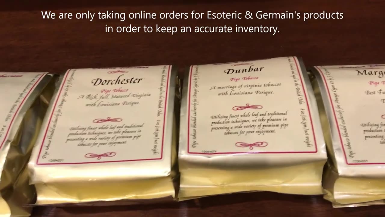 *SOLD* ESOTERICA & GERMAIN'S PIPE TOBACCO at MilanTobacco.com