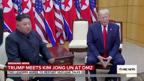 Trump Becomes 1st Sitting US President To Step Into North Korea.