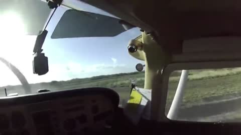 Pilot Emergency Land On Field