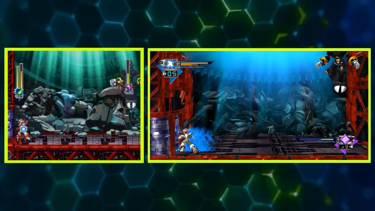 Mega Man X6 on 3D Style? (Side by Side comparison between 2D art style and 3d model)