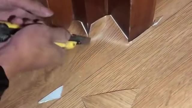 Installing vinyl flooring