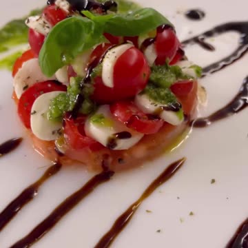 Салат Капрезе (оригинальная подача)+Рецепт