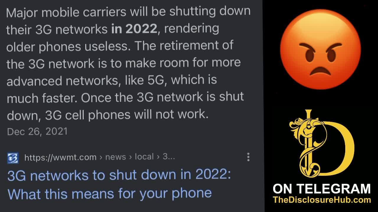 They are removing OLD CELLPHONES to push people to 5G - making them worthless… wow