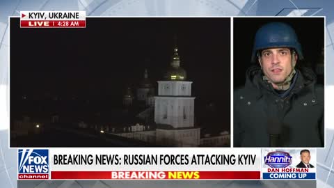 'Hannity'Feb 25 2022 Russian strikes are taking place in Kyiv during second day of fighting