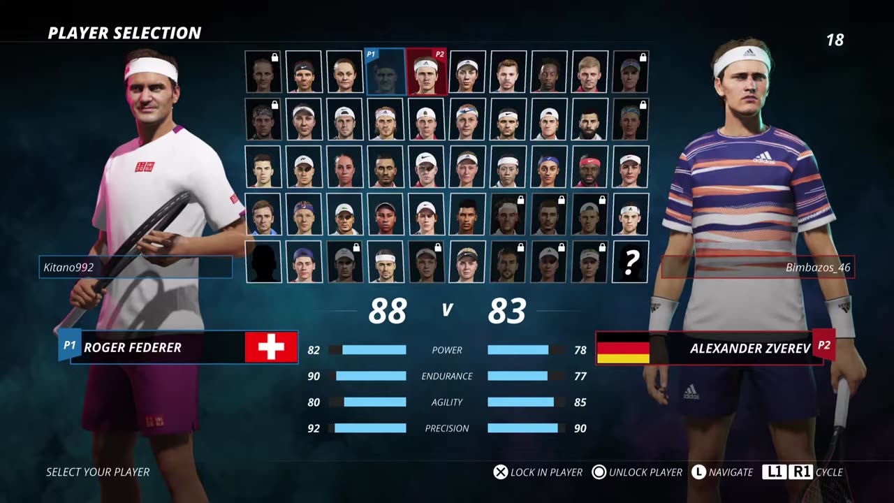 Top Spin 2K25 Online #6 Federer vs Agassi PS5