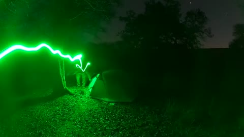 Nightlapse. Tent is up
